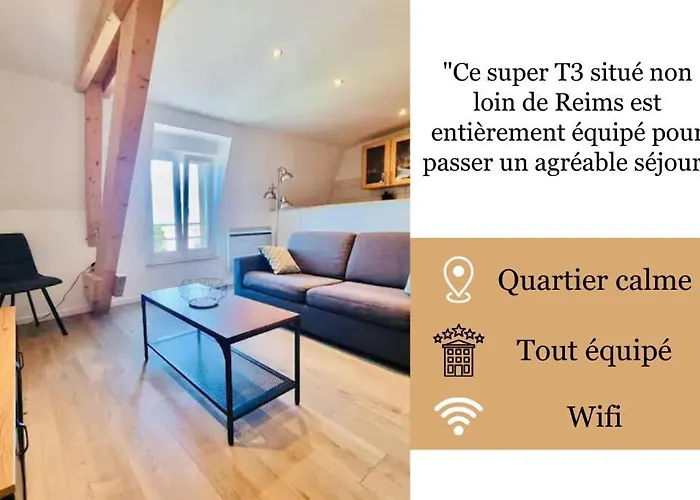 Rue De Reims Super T3 Equipe Et Parking Prive